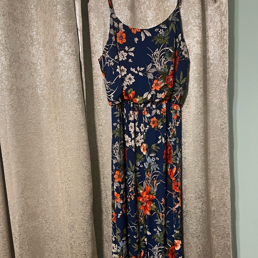 Fits great. Nice comfy material. Wide leg. Perfect length with heals.